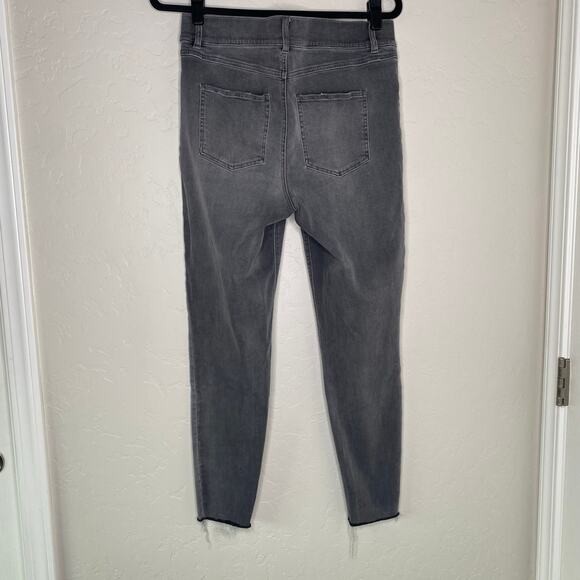 SPANX Vintage Gray Distressed Skinny Denim Leggings Style 20213R Size XL - Picture 9 of 10